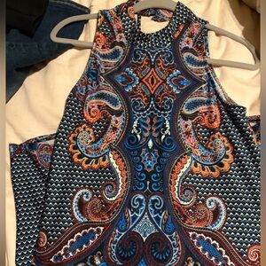 INC International Concepts Multicolor Paisley Dress